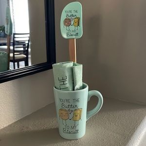 Paula Deen Mug, Dish Towel, and Silicone Spatula Gift Set